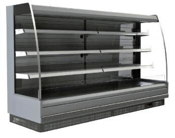 Vitrina refrigerada vitrina semi vertical remota de la panadería de la torta