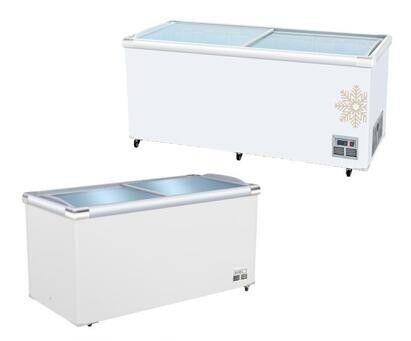 Enfriamiento congelado de cristal plano de los parásitos atmosféricos de la isla R134a R404 de la puerta