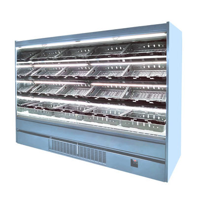 El gabinete abierto de Front Display Cooler Refrigerated Display de la fruta vegetal enchufa