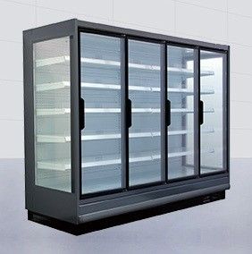 Puertas de cristal del refrigerador comercial vertical del supermercado 4/5 tipo remoto de la puerta