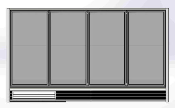 Congelador vertical el 10ft de la puerta de cristal autónoma 4 con 30&quot; puerta de cristal ancha
