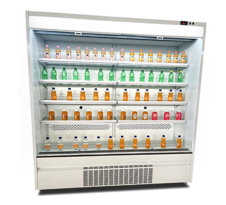 Expendidora automática abierta de la exhibición del refrigerador abierto de la exhibición de R404a R290 para el colmado