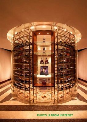 La bodega calentada aisló el panel de cristal curvado plano