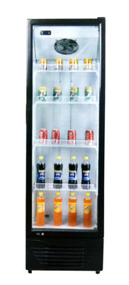 El refrigerador de cristal vertical de la puerta de la sola bebida de la puerta sin el toldo ventiló el enfriamiento
