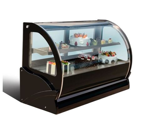 Vitrina bloqueable de acero inoxidable de la torta 50 libras de estantes de 110V 2