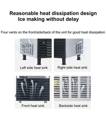 Almacenaje del hielo comercial de la capacidad grande de la máquina Sk-280p del cubo de hielo Ss316 pequeño