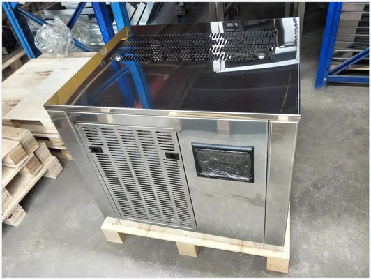 Fabricante de hielo comercial de la escama para el taller amistoso 300kg 500kg de la comida de la esterilización ultravioleta partida