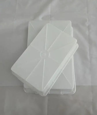 Blanco Especificación de productos espesados Cuenca de caucho grande Supermercado rectangular Cuenca blanca de plástico