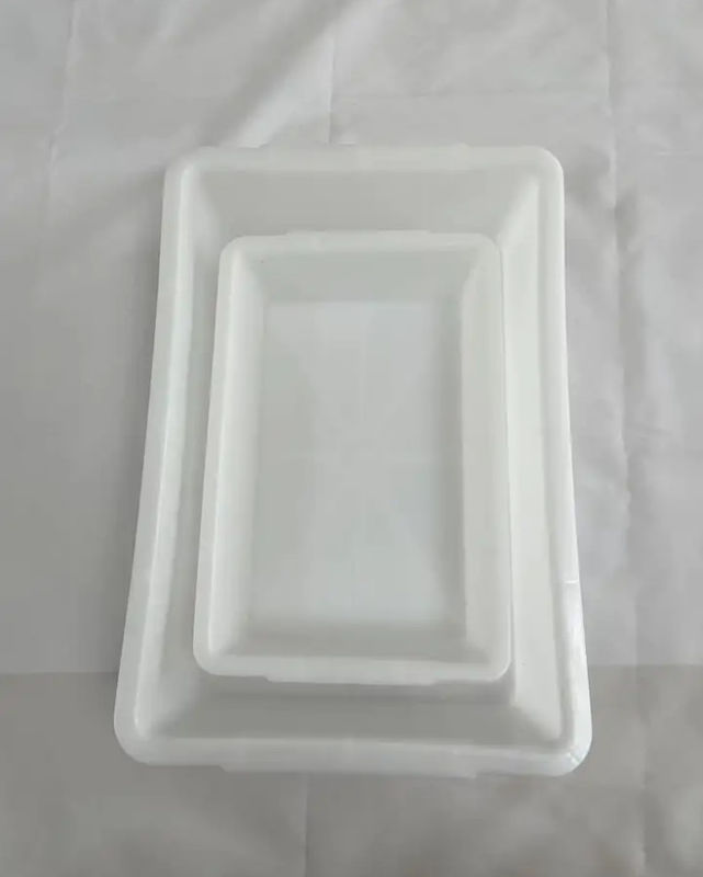 Caja de almacenamiento de juguetes de jardín de infantes rectangular de plástico Cesta de supermercado Cesta de clasificación de fruta seca