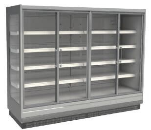 Tipo remoto de cristal vertical del refrigerador R404A de la puerta - puertas 2/3/4/5