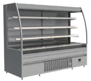 Vitrina refrigerada semi vertical de la torta de la vitrina 375L Multidecks de la torta