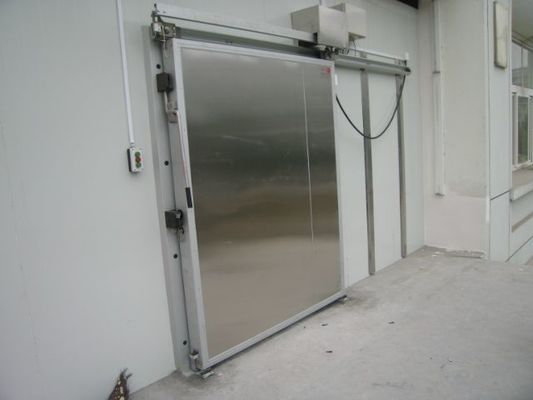La puerta deslizante eléctrica manual articuló el paseo de la puerta en paseo de enfriamiento comercial de la baja temperatura del congelador en refrigerador